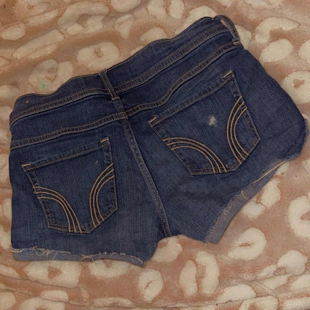 Hollister Blue Jean Shorts Classic Cutoff Style